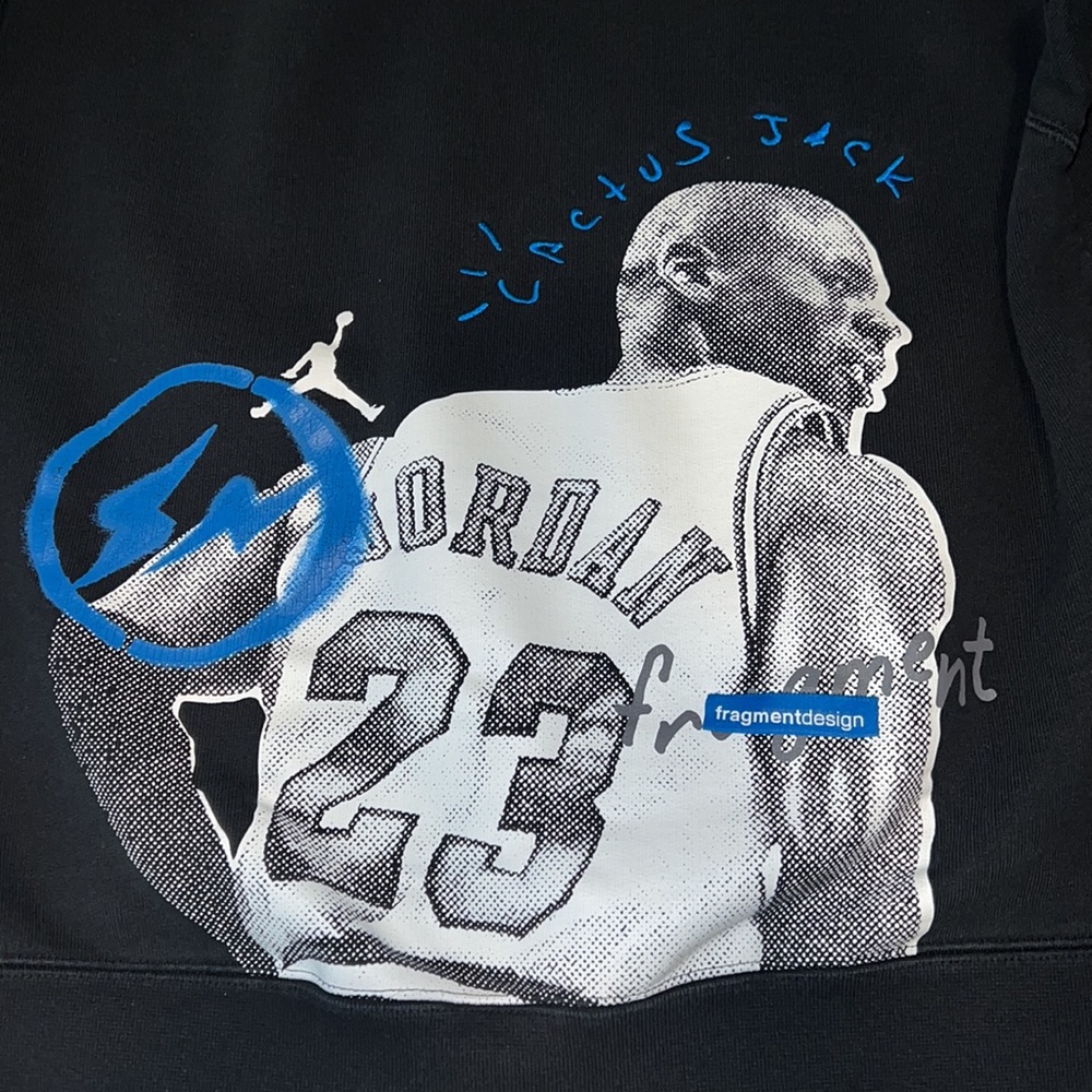 Cactus Jack X Fragment X Jordan hoodie. Limited edition. Size L. - Picture 4 of 5